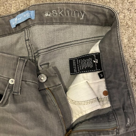 7 for All Mankind - b(air) ANKLE the SKINNY IN ALDER GREY -28 - Picture 9 of 9